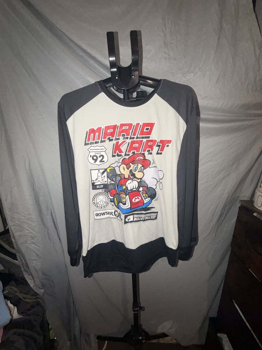 Nintendo Mario Kart Long Sleeve Shirt Size M Multicolor